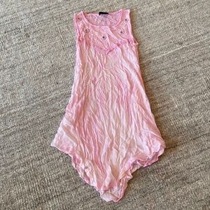 Girls pink ombré high low sundress